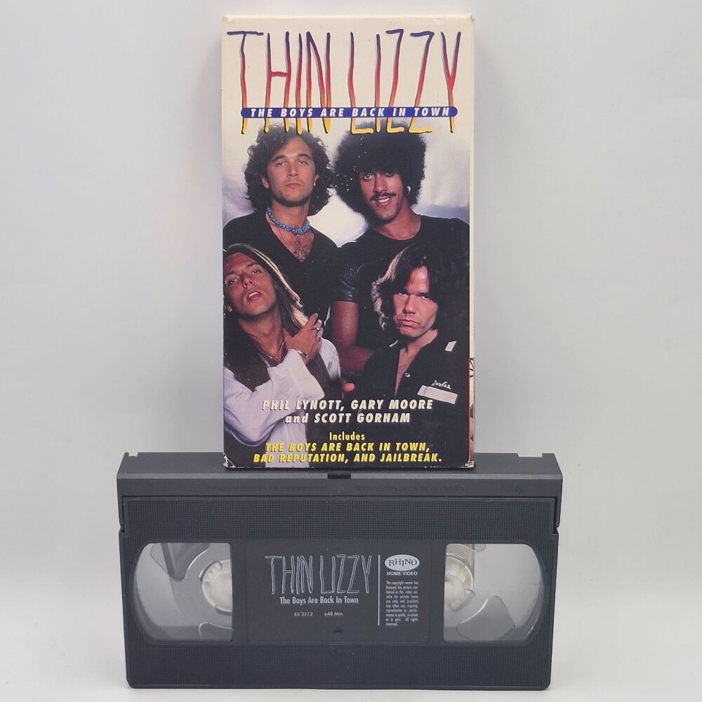 Thin Lizzy The Boys Are Back In Town VHS Live Concert 1997 Rhino Video